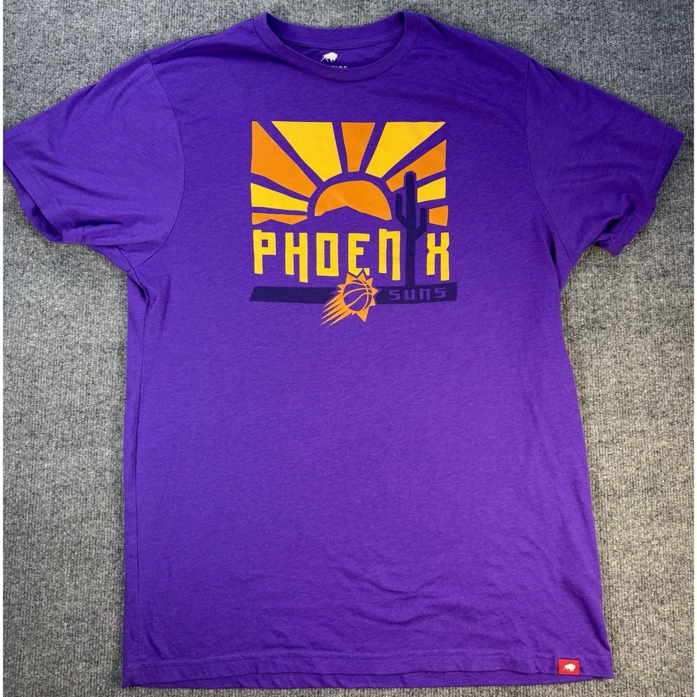 Phoenix Suns NBA Sportiqe Purple Hardwood Comfy Tri-Blend T-Shirt Men's XL